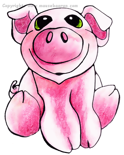 rosa schweinchen-illustration-comic-individuell-cartoons-zeichnungen-mausebaeren